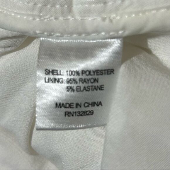 Camila Coehlo Dress Solaris White Crochet Lace Preppy Travel Resort Midi M - Picture 9 of 10